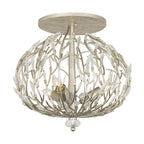 Varaluz 271S03GD Gold Dust Bask 3-lt Crystal Ceiling Mount - Gold Dust Image 1