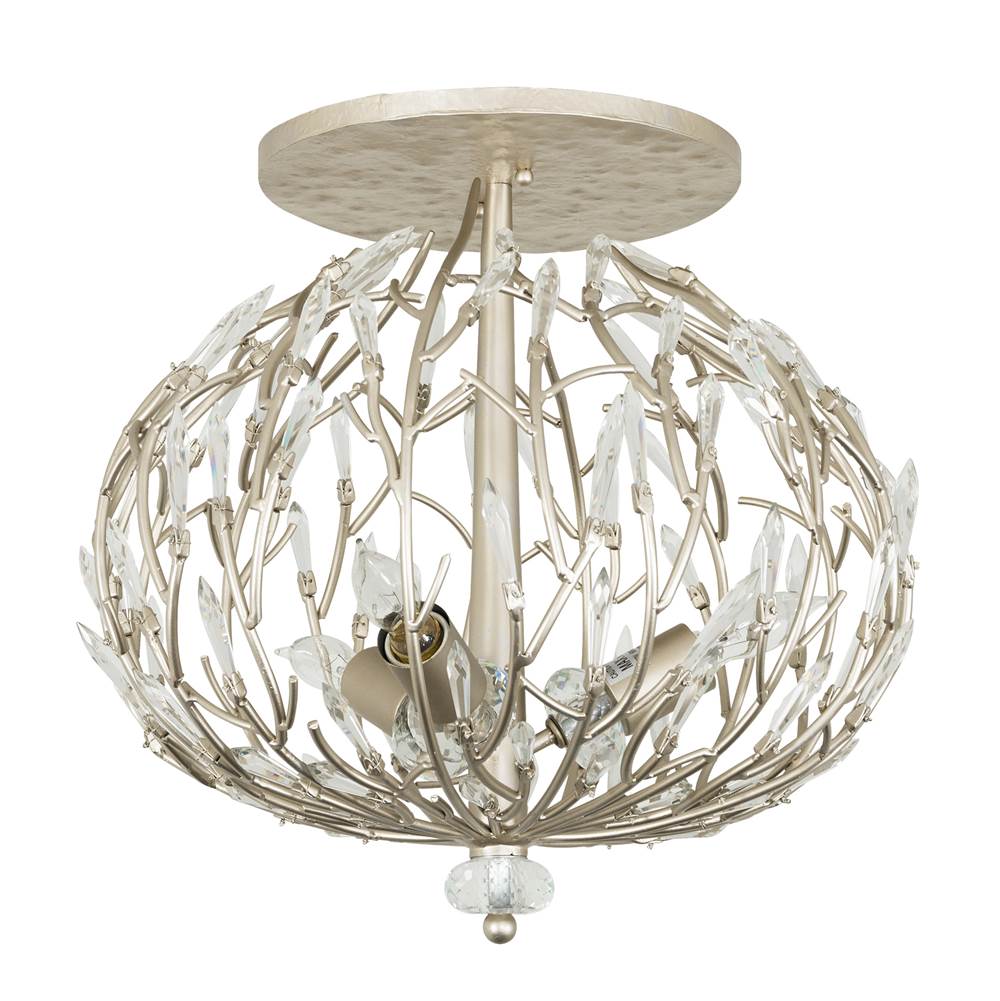 Varaluz Bask 3-lt Crystal Ceiling Mount - Gold Dust