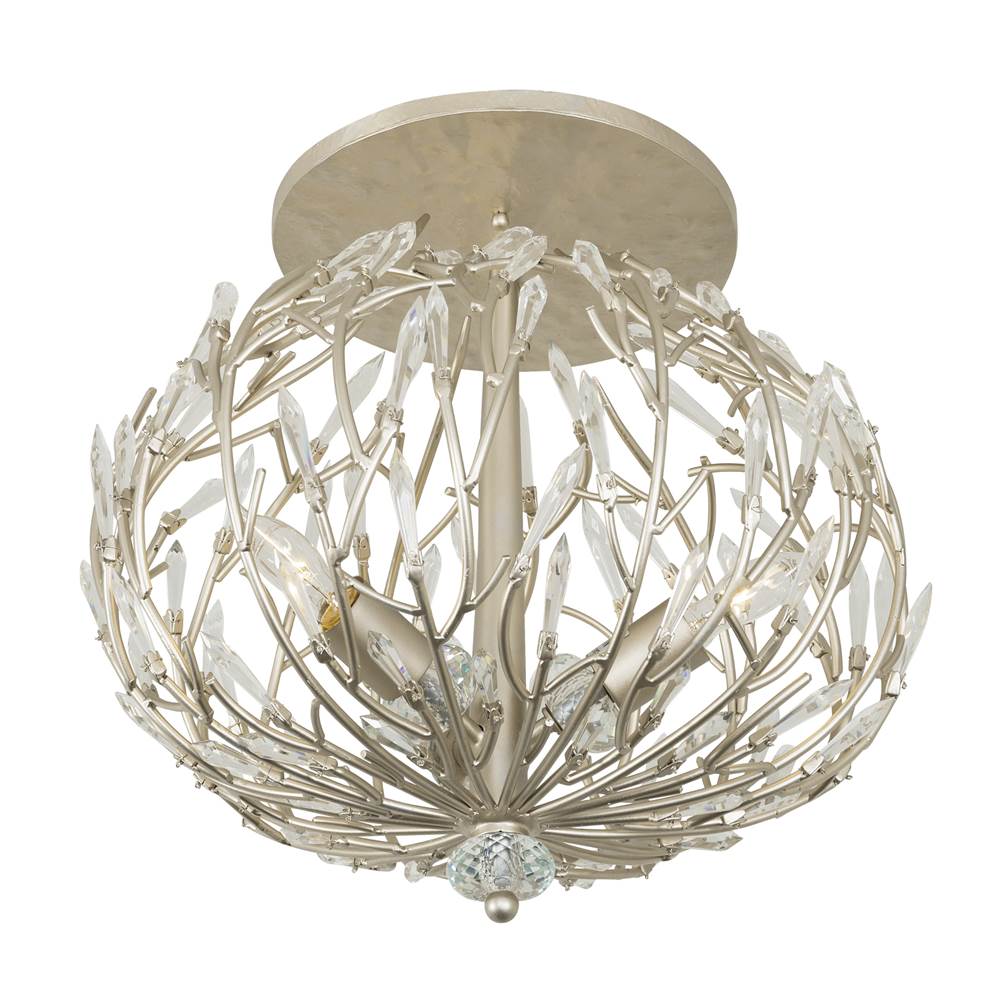 Varaluz 271S03GD Gold Dust Bask 3-lt Crystal Ceiling Mount - Gold Dust Image 7