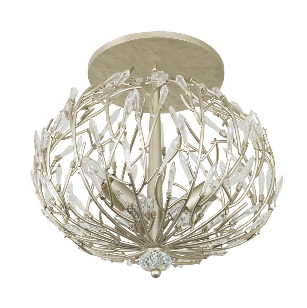 Varaluz 271S03GD Gold Dust Bask 3-lt Crystal Ceiling Mount - Gold Dust Image 6