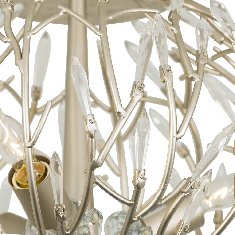 Varaluz 271S03GD Gold Dust Bask 3-lt Crystal Ceiling Mount - Gold Dust Image 4