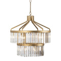 Varaluz 297P09HG Havana Gold Social Club 9-lt 2-tier Crystal Pendant - Havana Gold Image 1