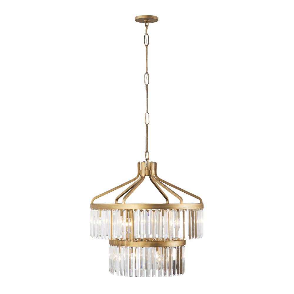 Varaluz Social Club Social Club 9-lt 2-tier Crystal Pendant - Havana Gold