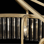 Varaluz 297P09HG Havana Gold Social Club 9-lt 2-tier Crystal Pendant - Havana Gold Image 2