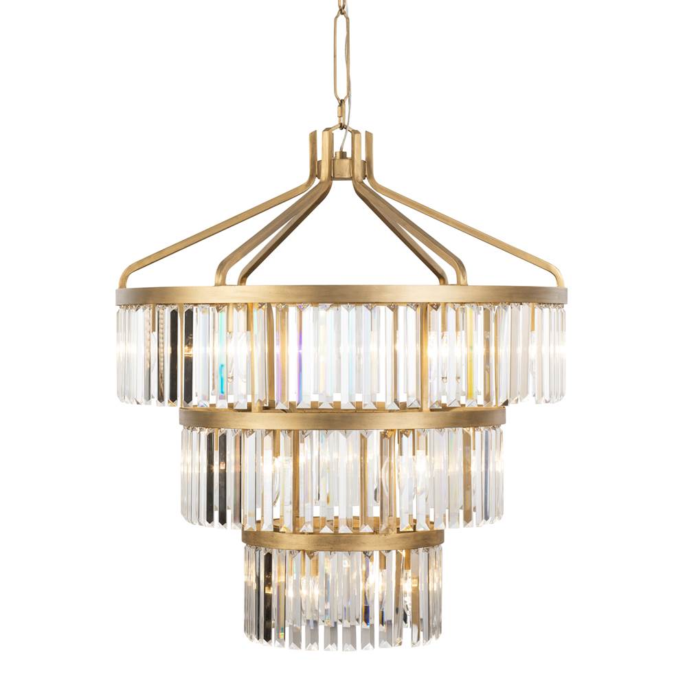 Varaluz 297P15HG Havana Gold Social Club 15-lt 3-tier Crystal Pendant - Havana Gold Image 1