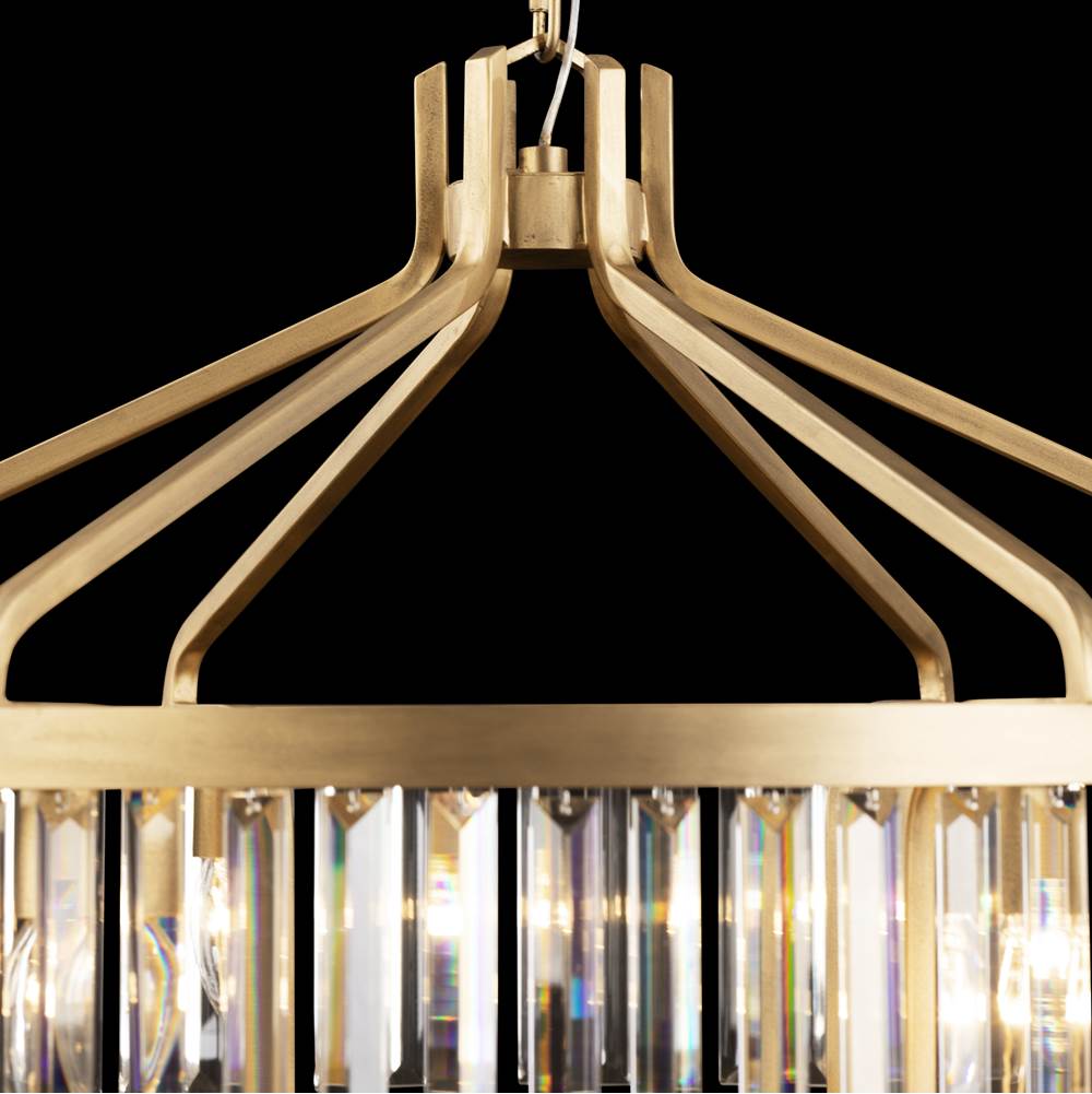 Varaluz 297P15HG Havana Gold Social Club 15-lt 3-tier Crystal Pendant - Havana Gold Image 2
