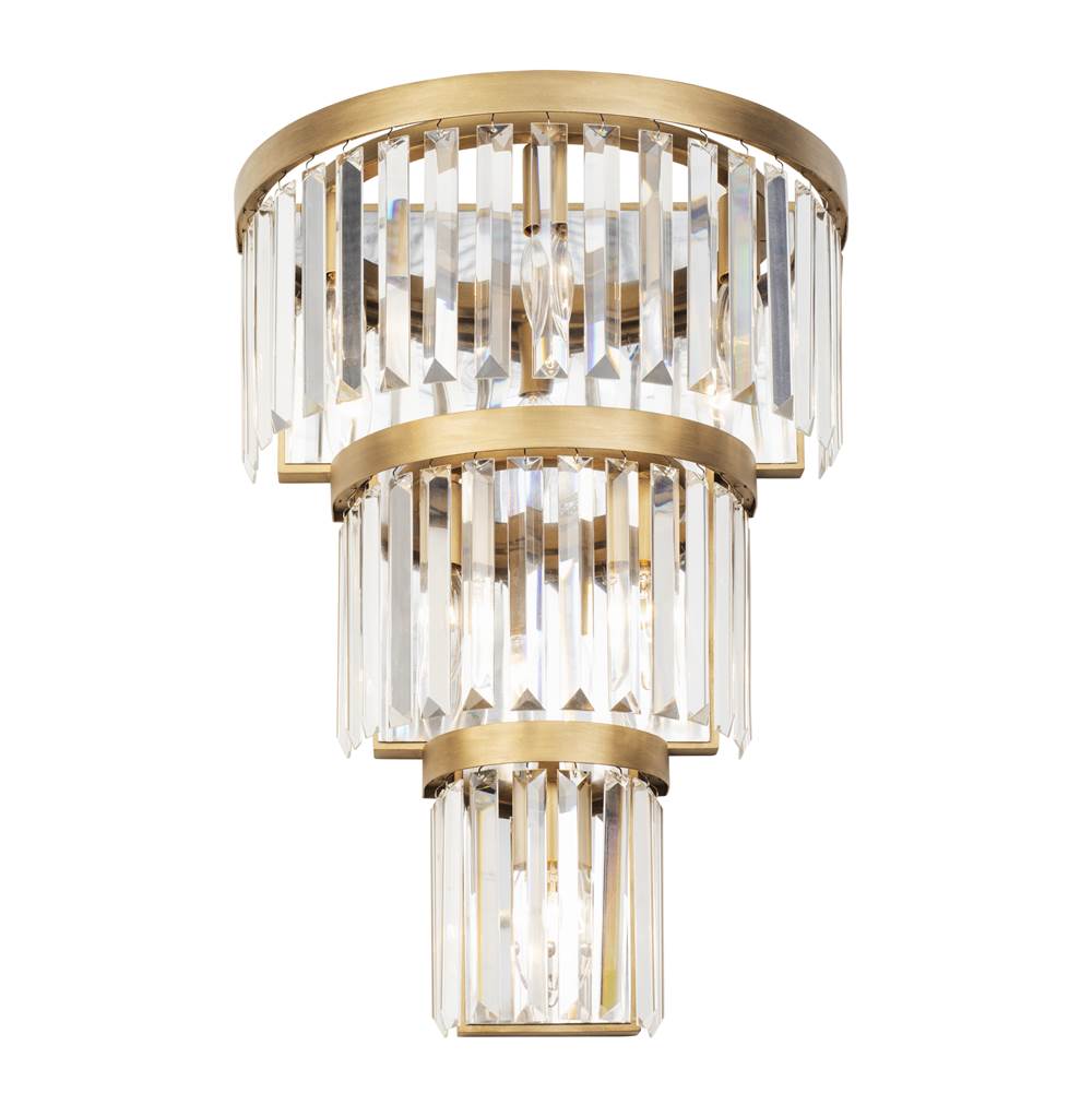 Varaluz 297W06HG Havana Gold Social Club 6-lt 3-tier Crystal Sconce - Havana Gold Image 5