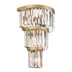 Varaluz 297W06HG Havana Gold Social Club 6-lt 3-tier Crystal Sconce - Havana Gold Image 4