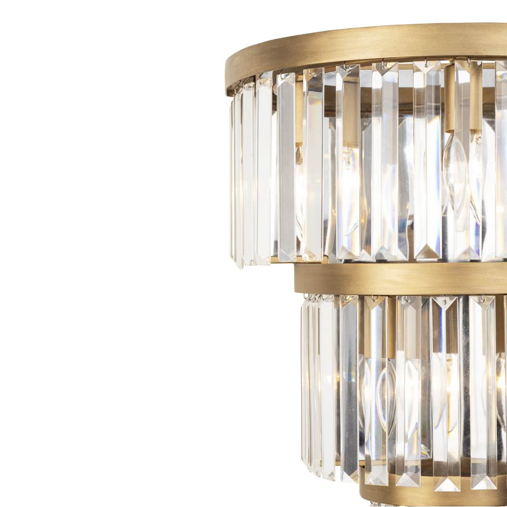 Varaluz 297W06HG Havana Gold Social Club 6-lt 3-tier Crystal Sconce - Havana Gold Image 3