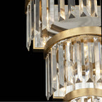 Varaluz 297W06HG Havana Gold Social Club 6-lt 3-tier Crystal Sconce - Havana Gold Image 2
