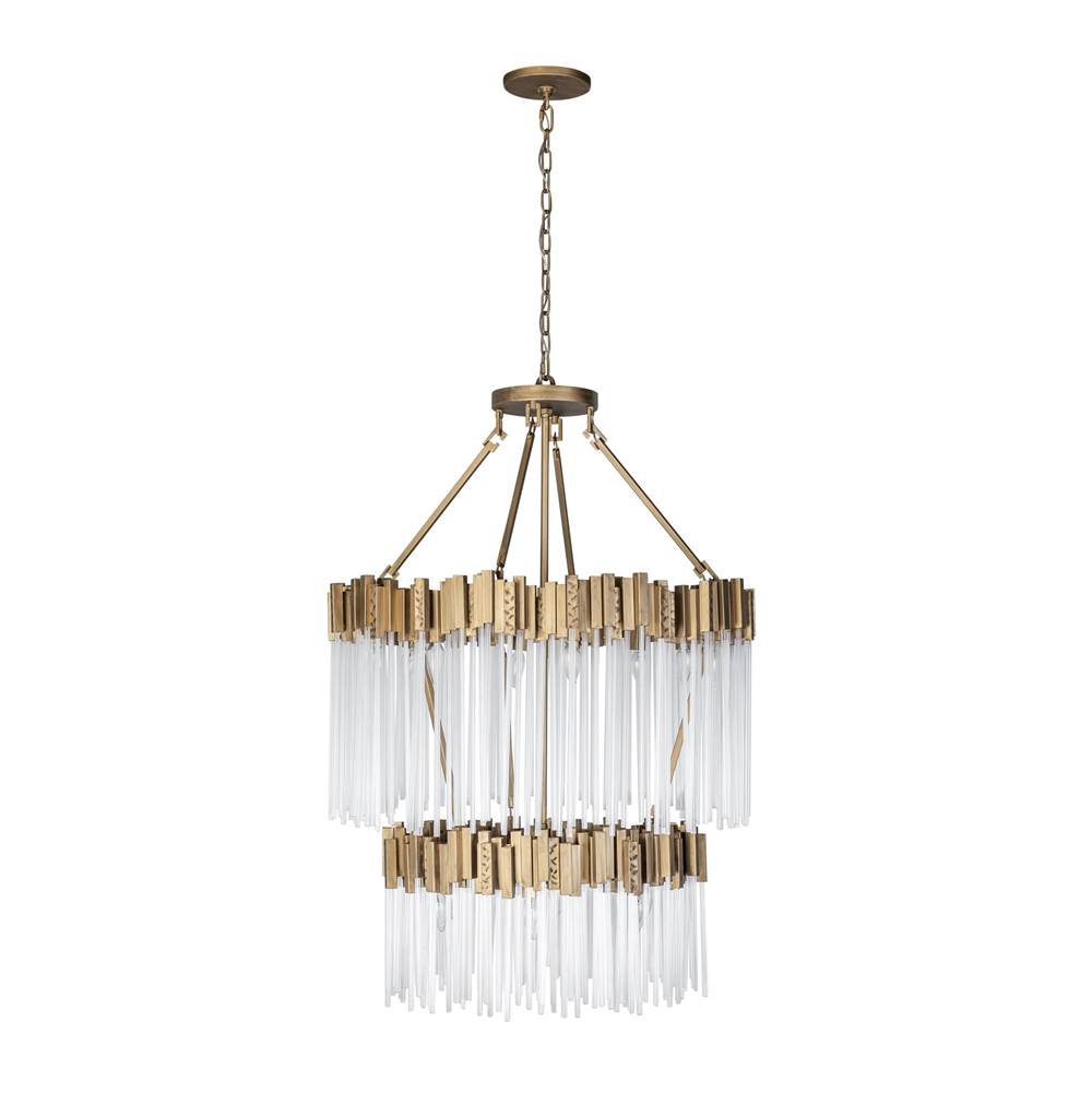 Varaluz 309C14HG Havana Gold Matrix 14-lt 2-tier Chandelier - Havana Gold Image 2