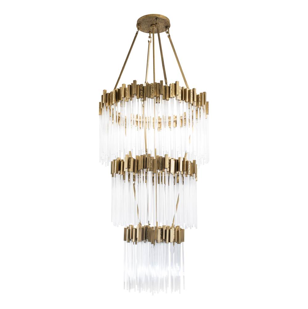 Varaluz 309C19HG Havana Gold Matrix 19-lt 3-tier Chandelier - Havana Gold Image 1