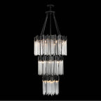 Varaluz 309C19MBFG Matte Black,French Gold Matrix 18-lt 3-tier Chandelier - Matte Black/french Gold Image 2