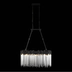 Varaluz 309N06MBFG Matte Black,French Gold Matrix 6-lt Linear Pendant - Matte Black/french Gold Image 6