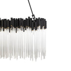 Varaluz 309N06MBFG Matte Black,French Gold Matrix 6-lt Linear Pendant - Matte Black/french Gold Image 2