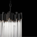Varaluz 309P03MBFG Matte Black,French Gold Matrix 3-lt Pendant - Matte Black/french Gold Image 3