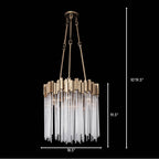 Varaluz 309P06HG Havana Gold Matrix 6-lt Pendant - Havana Gold Image 3