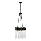 Varaluz 309P06MBFG Matte Black,French Gold Matrix 6-lt Pendant - Matte Black/french Gold Image 5