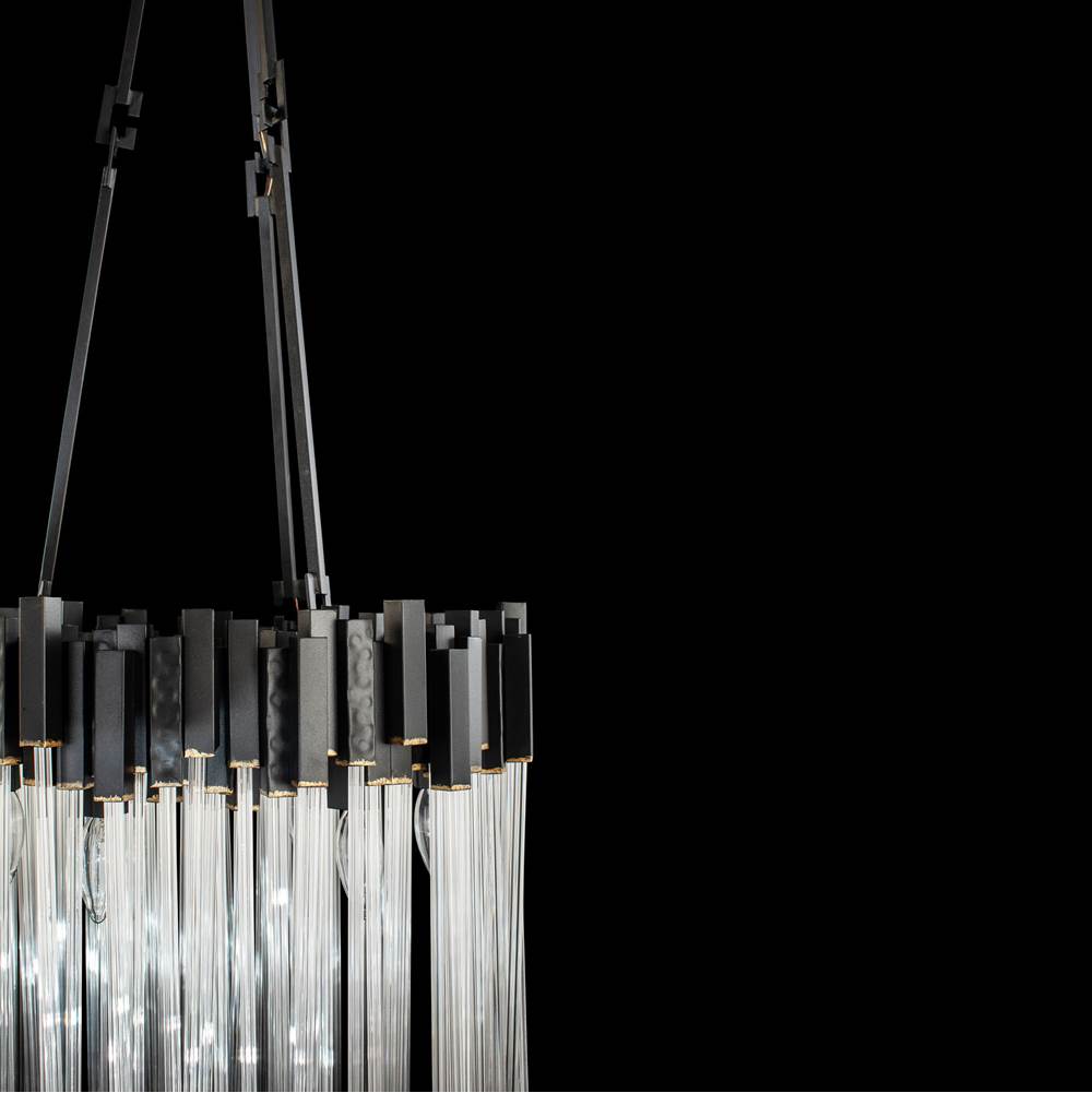 Varaluz 309P06MBFG Matte Black,French Gold Matrix 6-lt Pendant - Matte Black/french Gold Image 2