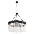 Varaluz 309P12MBFG Matte Black,French Gold Matrix 12-lt Pendant - Matte Black/french Gold Image 1