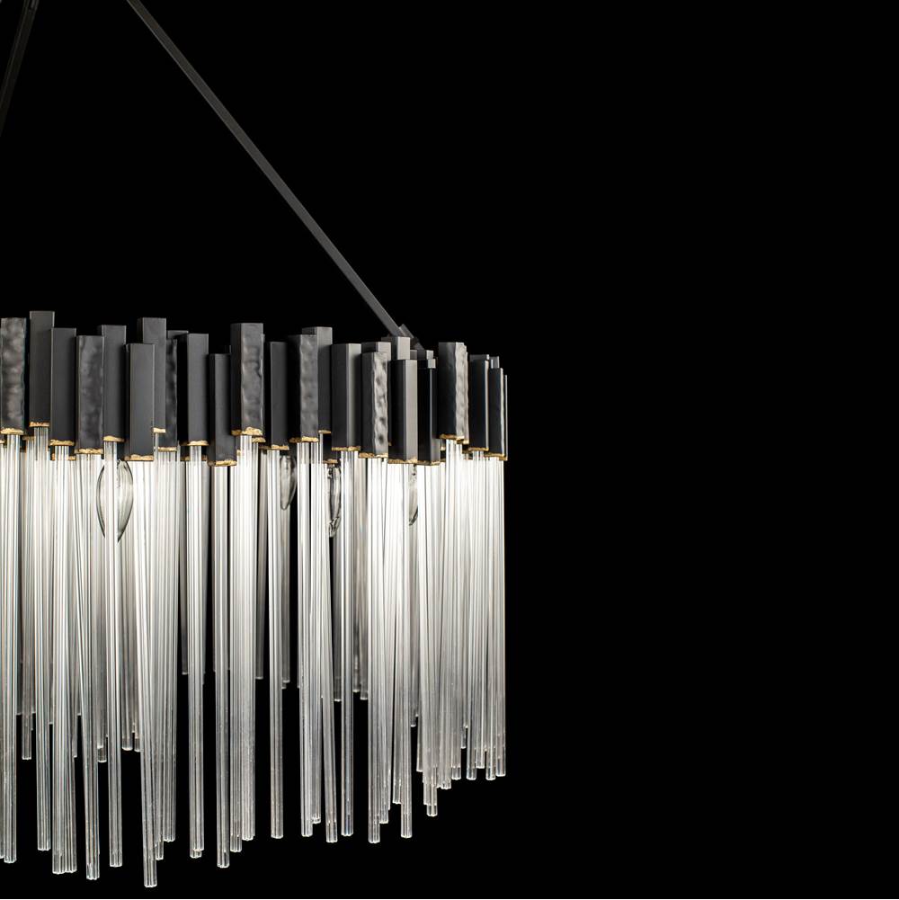 Varaluz 309P12MBFG Matte Black,French Gold Matrix 12-lt Pendant - Matte Black/french Gold Image 3