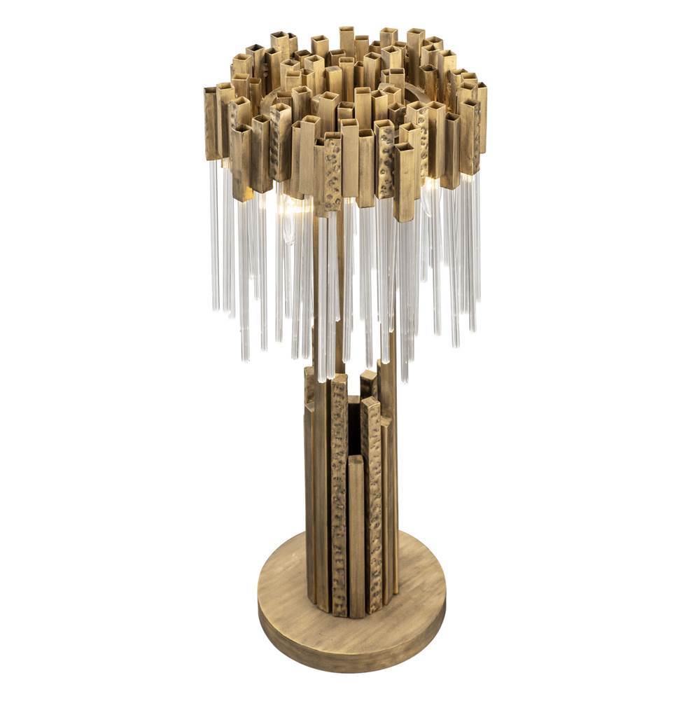 Varaluz Matrix 3-lt Table Lamp - Havana Gold