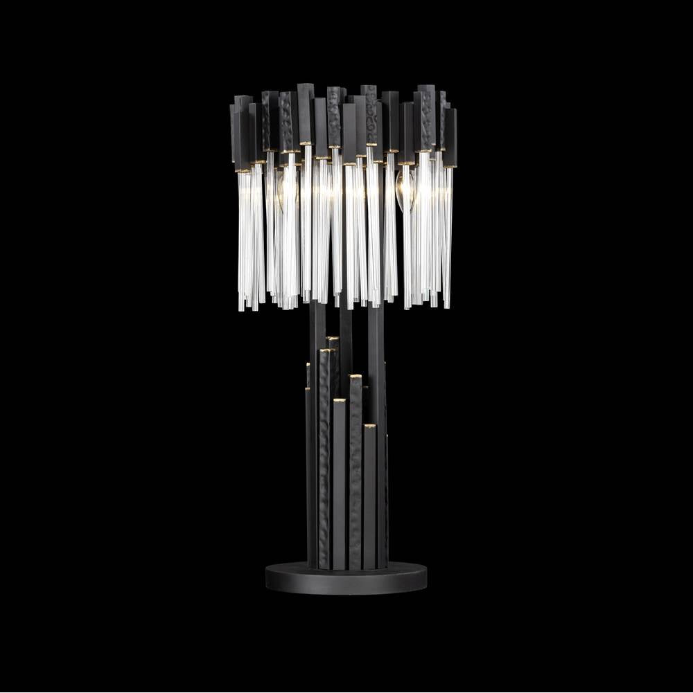 Varaluz 309T03MBFG Matte Black,French Gold Matrix 3-lt Table Lamp - Matte Black/french Gold Image 5