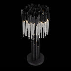 Varaluz 309T03MBFG Matte Black,French Gold Matrix 3-lt Table Lamp - Matte Black/french Gold Image 4