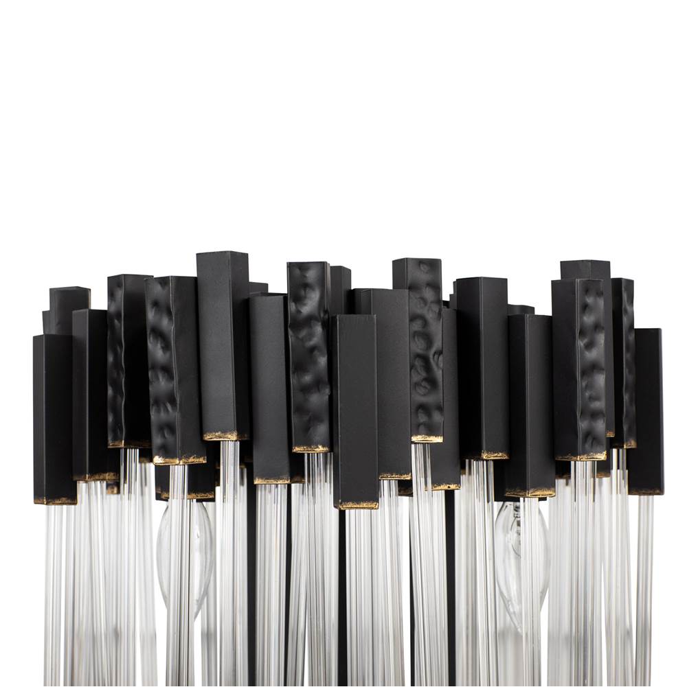 Varaluz 309T03MBFG Matte Black,French Gold Matrix 3-lt Table Lamp - Matte Black/french Gold Image 2