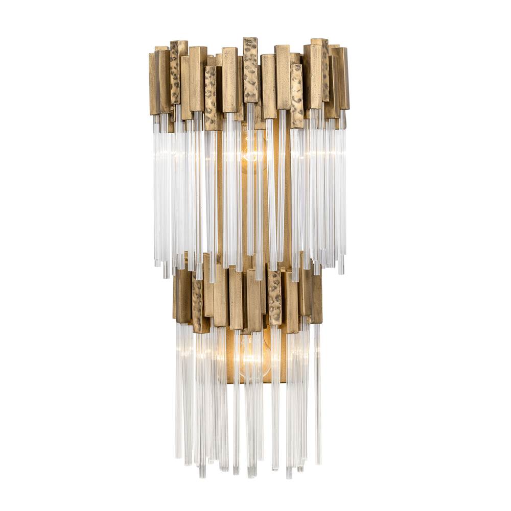Varaluz 309W02LHG Havana Gold Matrix 2-lt 2-tier Sconce - Havana Gold Image 7