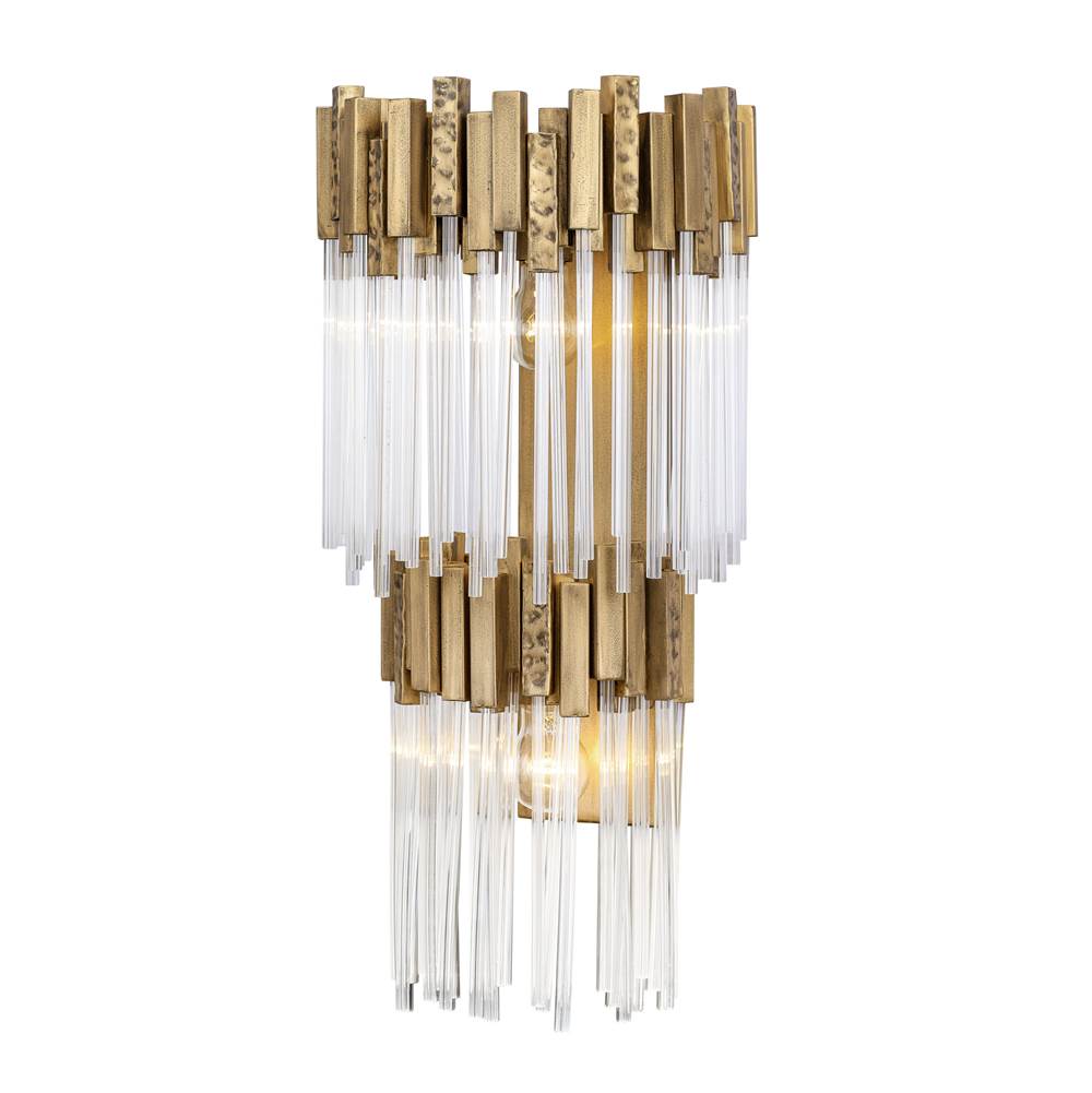 Varaluz 309W02LHG Havana Gold Matrix 2-lt 2-tier Sconce - Havana Gold Image 5