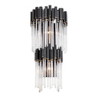 Varaluz 309W02LMBFG Matte Black,French Gold Matrix 2-lt 2-tier Sconce - Matte Black/french Gold Image 4