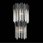 Varaluz 309W02LMBFG Matte Black,French Gold Matrix 2-lt 2-tier Sconce - Matte Black/french Gold Image 3