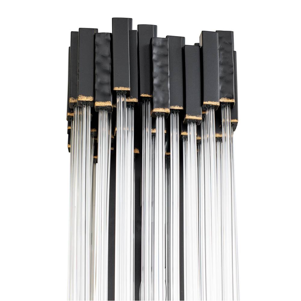 Varaluz 309W02MBFG Matte Black,French Gold Matrix 2-lt Sconce - Matte Black/french Gold Image 2