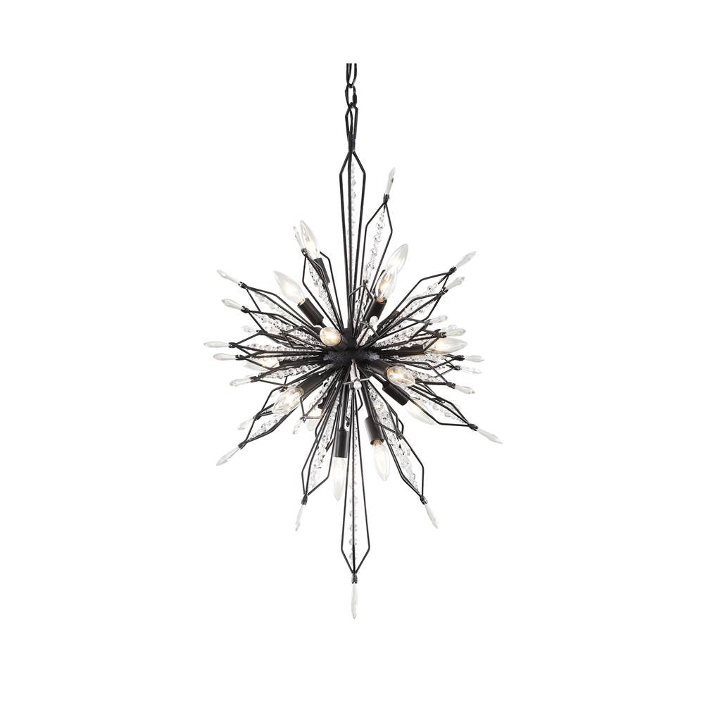 Varaluz 311F16CB Carbon Orbital 16-lt Foyer - Carbon Image 1