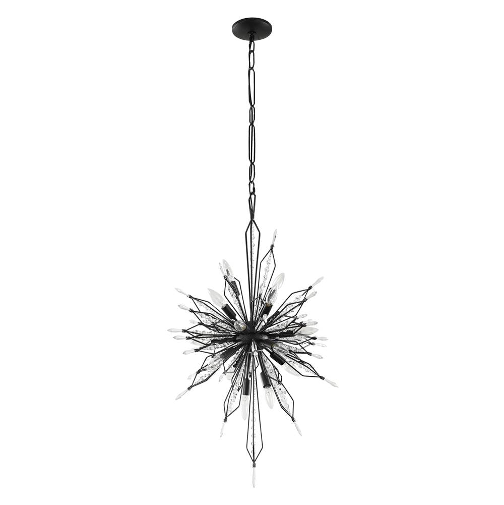 Varaluz 311F16CB Carbon Orbital 16-lt Foyer - Carbon Image 5