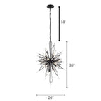 Varaluz 311F16CB Carbon Orbital 16-lt Foyer - Carbon Image 3