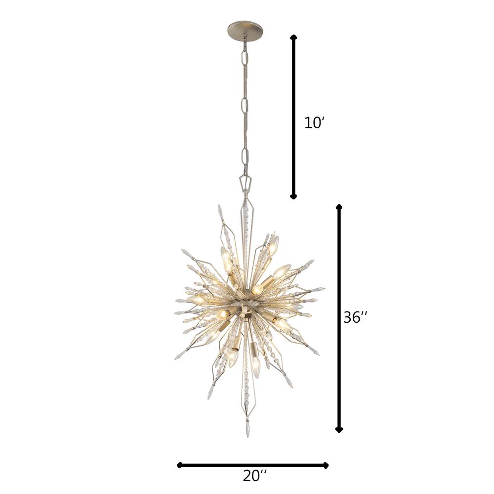 Varaluz 311F16GD Gold Dust Orbital 16-lt Foyer - Gold Dust Image 3