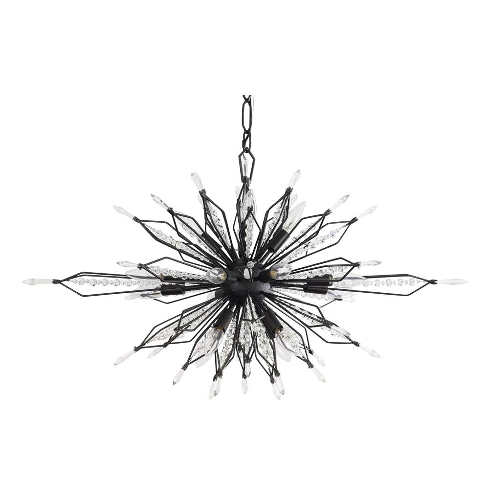 Varaluz Orbital 16-lt Oval Linear Pendant - Carbon