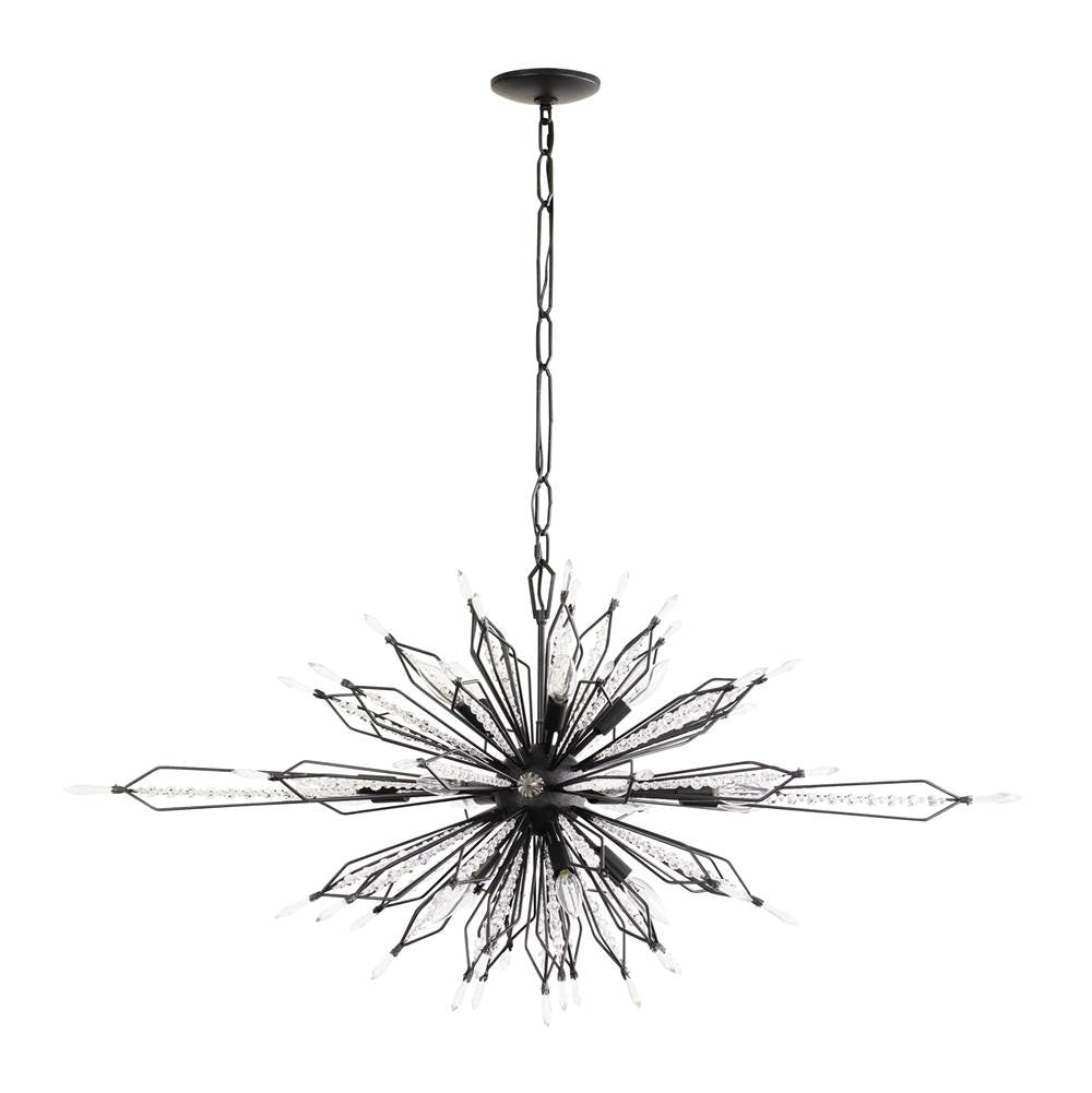 Varaluz 311N16CB Carbon Orbital 16-lt Oval Linear Pendant - Carbon Image 5