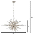 Varaluz 311N16GD Gold Dust Orbital 16-lt Oval Linear Pendant - Gold Dust Image 3