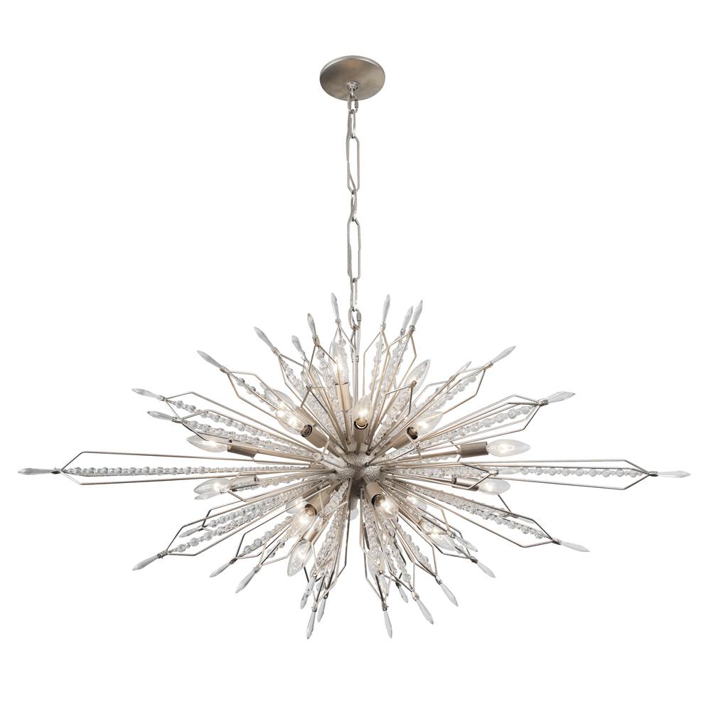 Varaluz 311N20GD Gold Dust Orbital 20-lt Oval Linear Pendant - Gold Dust Image 1
