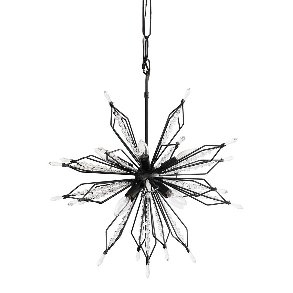 Varaluz Orbital 8-lt Small Pendant - Carbon