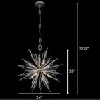Varaluz 311P08GD Gold Dust Orbital 8-lt Small Pendant - Gold Dust Image 3
