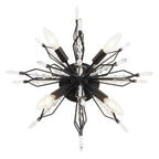 Varaluz 311S04CB Carbon Orbital 4-lt Wall/ceiling Light - Carbon Image 1