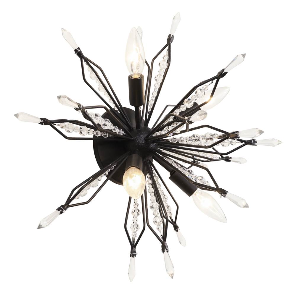 Varaluz 311S04CB Carbon Orbital 4-lt Wall/ceiling Light - Carbon Image 6