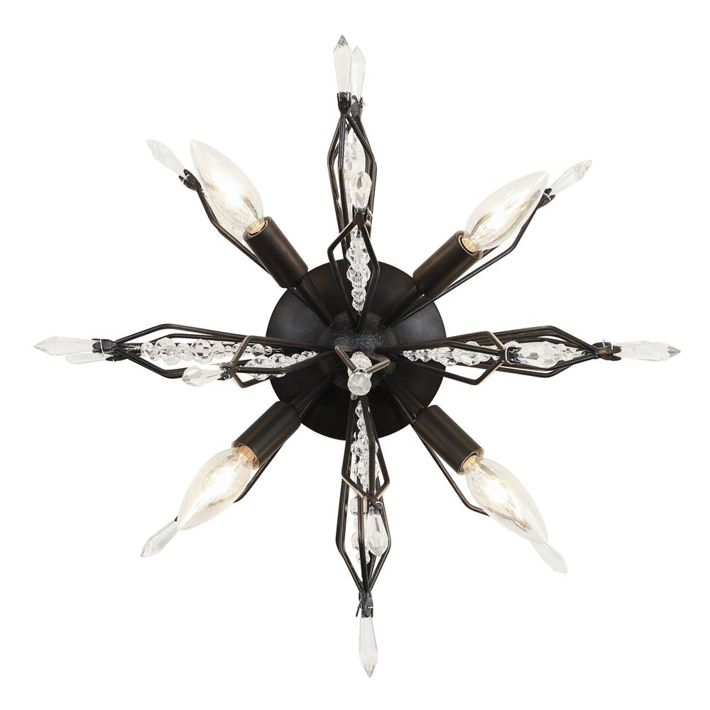 Varaluz 311S04CB Carbon Orbital 4-lt Wall/ceiling Light - Carbon Image 5