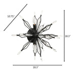 Varaluz 311S04CB Carbon Orbital 4-lt Wall/ceiling Light - Carbon Image 3