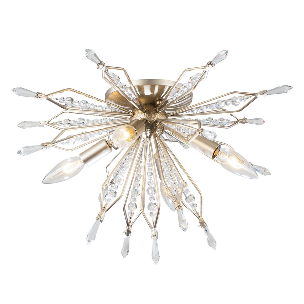 Varaluz 311S04GD Gold Dust Orbital 4-lt Wall/ceiling Light - Gold Dust Image 1