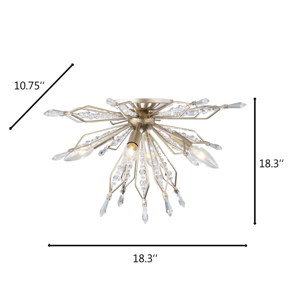 Varaluz 311S04GD Gold Dust Orbital 4-lt Wall/ceiling Light - Gold Dust Image 3